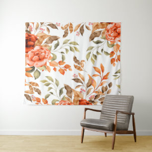 Aquarellblumen 1 wandteppich