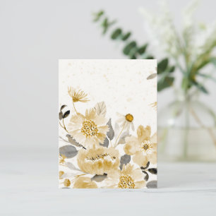 Aquarellblumen 7 postkarte