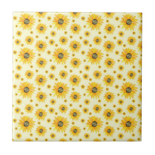Aquarellblumen Blumenmuster Fliese