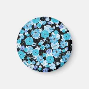 Aquarellblumen: Ein zartes Gewebe Magnet