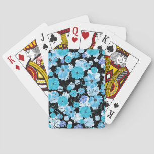 Aquarellblumen: Ein zartes Gewebe Spielkarten