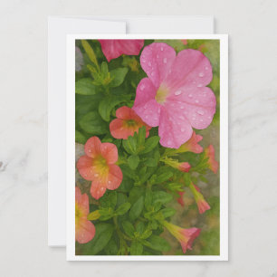 Aquarellblumen Feiertagskarte