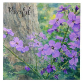 Aquarellblumen Fliese