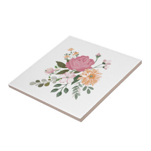 Aquarellblumen fliese