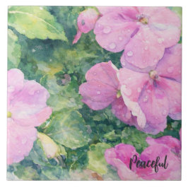 Aquarellblumen Fliese