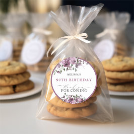 Aquarellblumen Geburtstag Runder Aufkleber