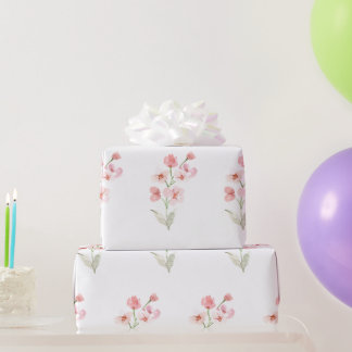 Aquarellblumen Geschenkpapier