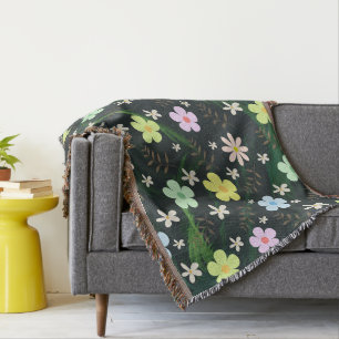 Aquarellblumen im Grünen Decke