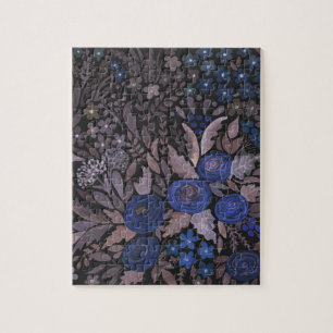 Aquarellblumen kleine Blume Rose Seefahrt braun l Puzzle