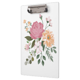 Aquarellblumen Klemmbrett