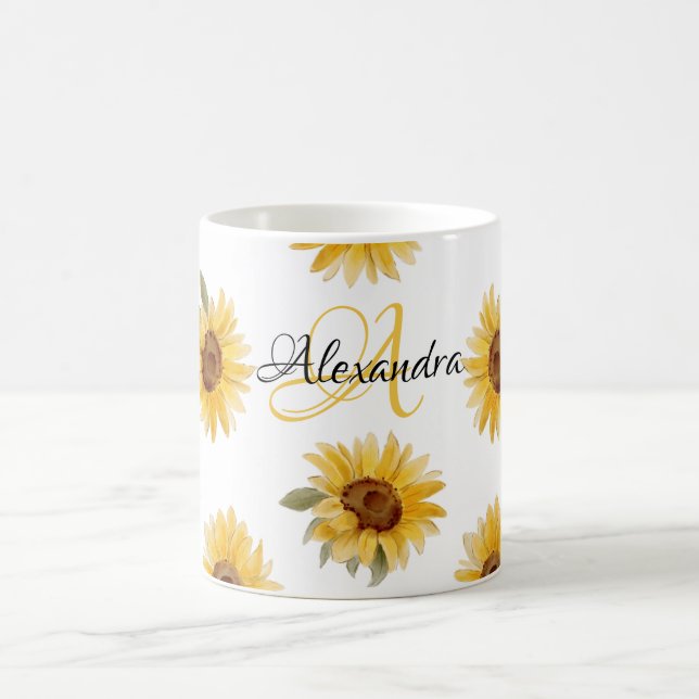 Aquarellblumen | Name und Tasse des Blutes und Mon (Mittel)