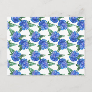 Aquarellblumen Postkarte