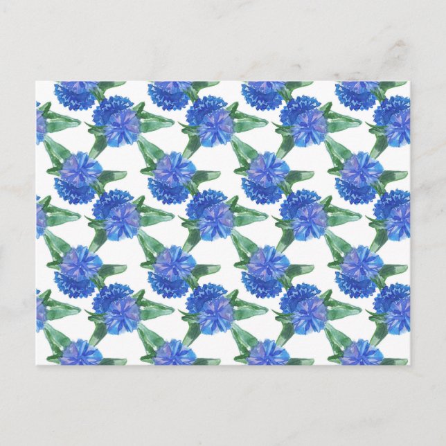 Aquarellblumen Postkarte (Vorderseite)