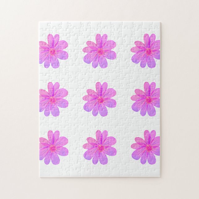 Aquarellblumen  puzzle (Vertikal)