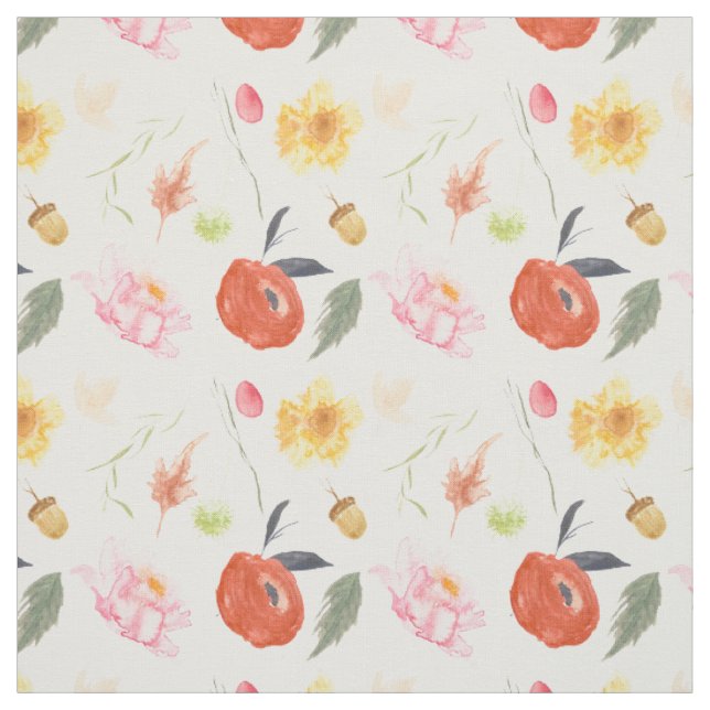 Aquarellblumen Stoff (Muster)