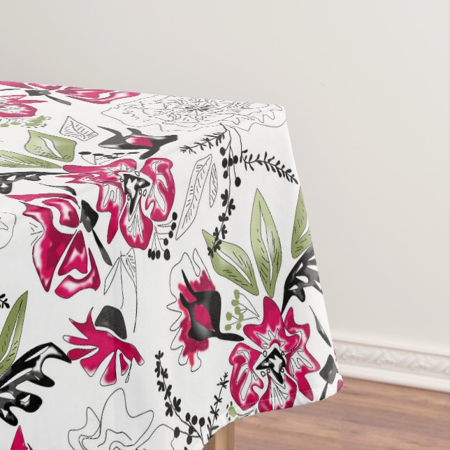 Aquarellblumen Tischdecke (Beispiel)