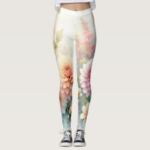 Aquarellblumen und Meer und Muscheln am Strand