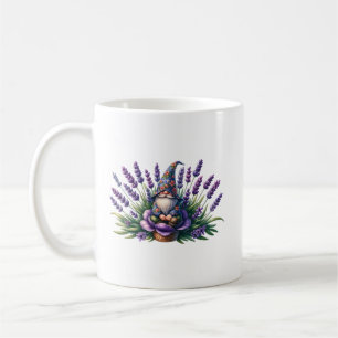 Aquarellblumen und violette Blumen Kaffeetasse