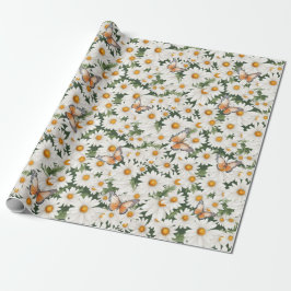 Aquarellblüten Geschenkpapier