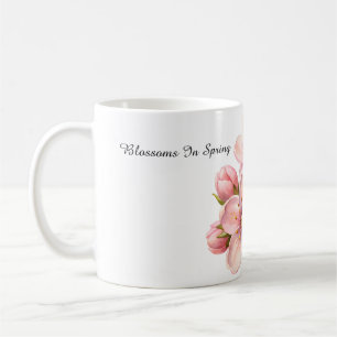 Aquarellblüten im Frühling Klassischer Becher Kaffeetasse
