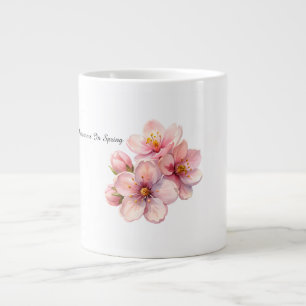 Aquarellblüten im Frühling Spezialisten-Mug Jumbo-Tasse
