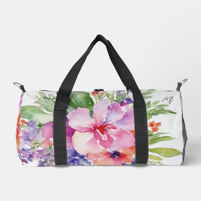 AquarellblütenBouquet Duffle Bag (Vorderseite)