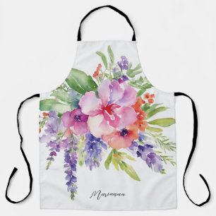 AquarellblütenBouquet Schürze