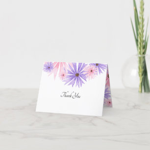 Aquarellblütenflora Danke Karte