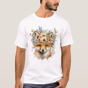Aquarellblütenfos Niedlich T-Shirt