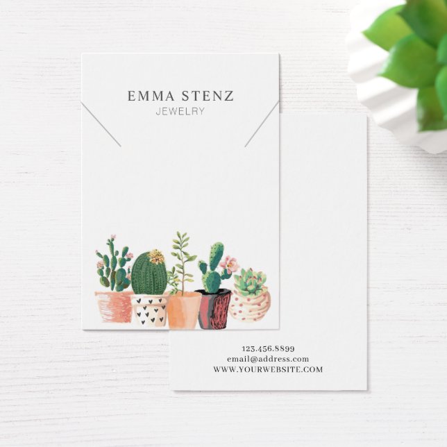 Aquarellblütenkaktus ・ Netzklassenanzeige (Schreibtisch)