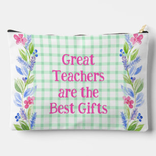 Aquarellblütenlehrer sind die besten Geschenke für Zubehörtasche