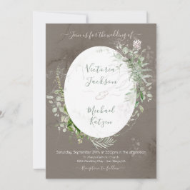 Aquarellblütenlicht und luftige Hochzeit Einladung