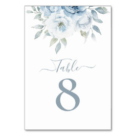 Aquarellblütentabelle Tischnummer