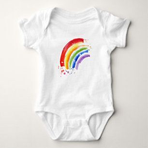 Aquarellbogen Baby Strampler