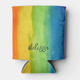 Aquarellbogen Personalisiert Modern Dosenkühler