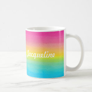 Aquarellbogen personalisierte Umarmung Tasse