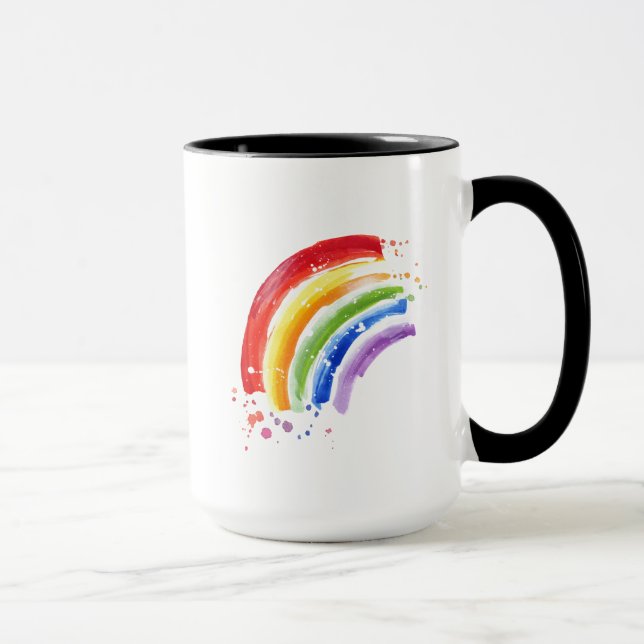 Aquarellbogen Tasse (Rechts)