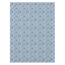 Aquarellbögen und Fische