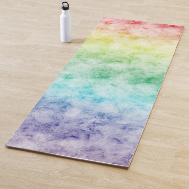 Aquarellbogen Yogamatte (Beispiel)