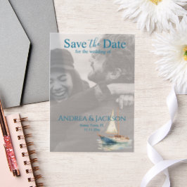 Aquarellboot Save the Date
