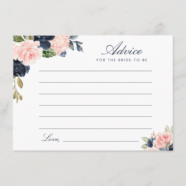 Aquarellboot und Blütenblüte Hinweiskarte (Vorderseite)