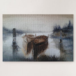 Aquarellboote Puzzle