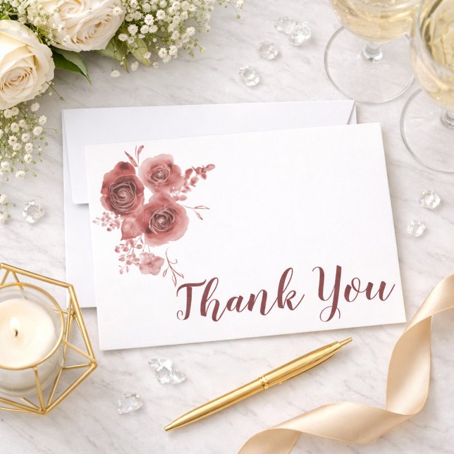 Aquarellbordeon Dankeskarte (Von Creator hochgeladen)