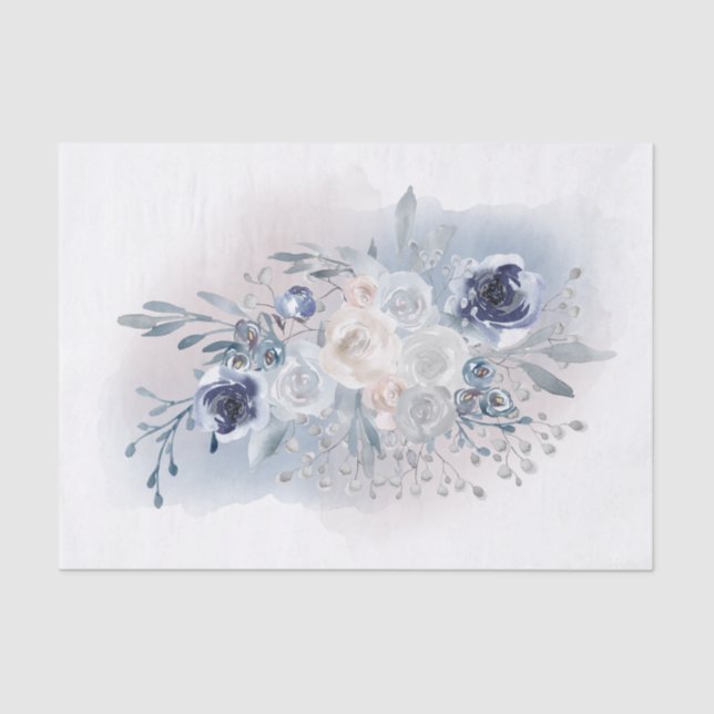 Aquarellbouquet Seidenpapier (Vorderseite)