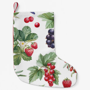 Aquarellbrände - Illustration Nahtloses Muster Kleiner Weihnachtsstrumpf