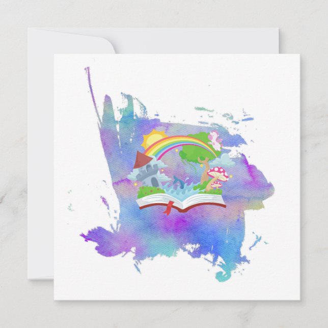 Aquarellbuch Einladung (Vorderseite)