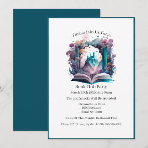 Aquarellbuch Schloss, Buchclub Einladung