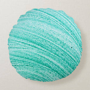 Aquarellbürsten-Linienbeschaffenheit Rundes Kissen