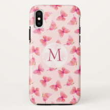 Aquarellbutterfisch Monogramm-Rost