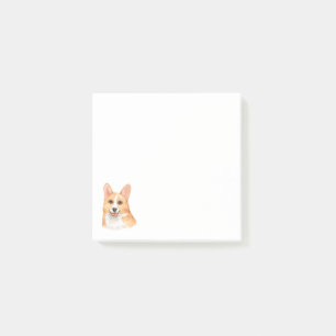 AquarellCorgi für den Corgi-Liebhaber Post-it Klebezettel